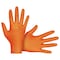 Sas Safety Astro-Grip, Disposable Gloves, 7 mil Palm, Nitrile, M, 480 PK, Orange 66472-40 - alternate 2